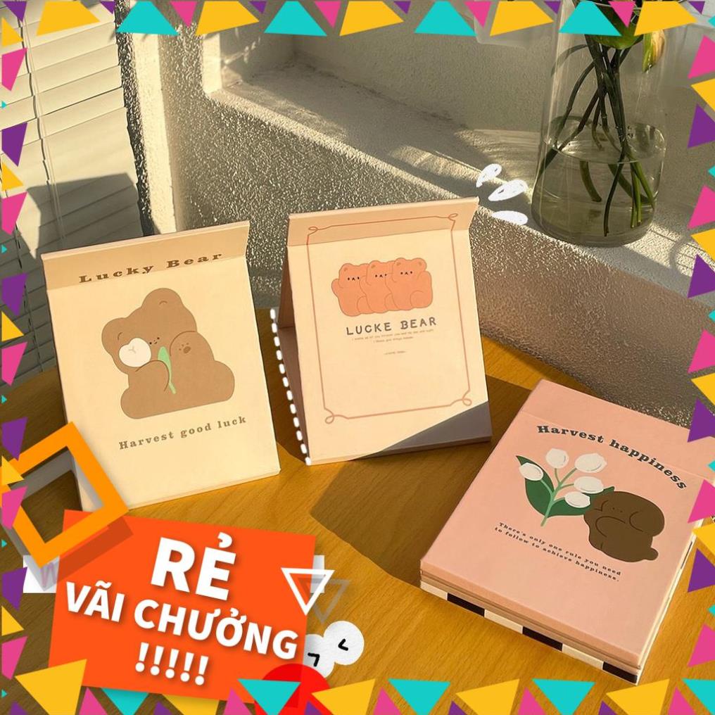 Gương Giấy Gấp Để Bàn Họa Tiết Hoạt Hình Mới Lạ