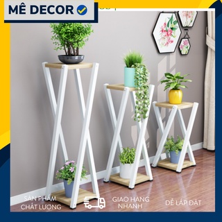 Kệ để chậu hoa cây cảnh giá để cây cảnh trong nhà mặt kệ gỗ Mê Decor KC01
