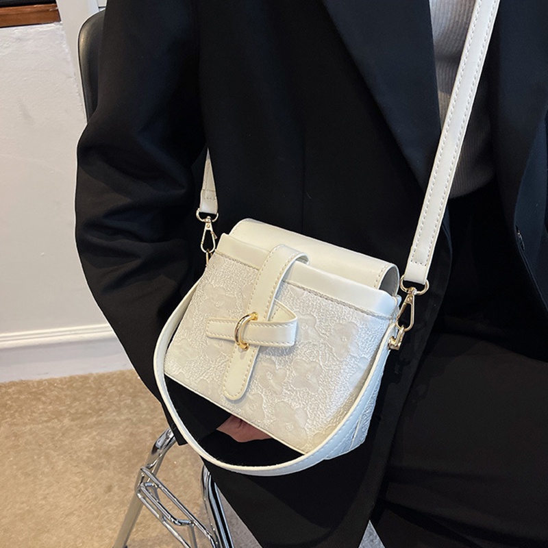 IELGY Túi Đeo Chéo Khóa Nam Châm Ba Chiều Thời Trang Pháp Cho Nữ