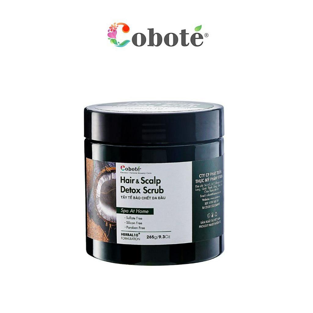 Tẩy tế bào chết da đầu Coboté - Hair &amp; Scalp Detox Scrub 265g
