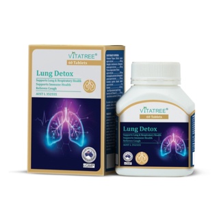 Viên uống thải độc phổi lung detox 60 viên - vitatree nhập khẩu úc