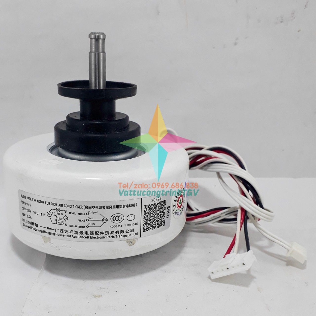 Quạt màn lạnh Điều hòa MITSUBISHI AC220V - 18W - 6 dây