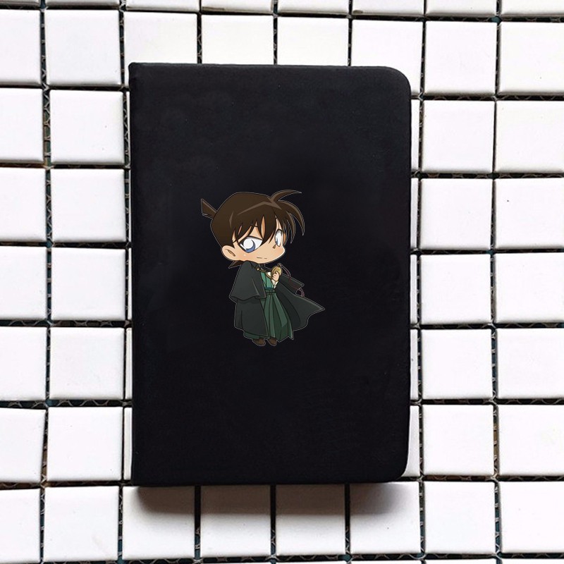 Sổ da cầm tay A6 in hình DETECTIVE CONAN Thám Tử Lừng Danh 4 mẫu anime chibi ghi chép tiện lợi đi học