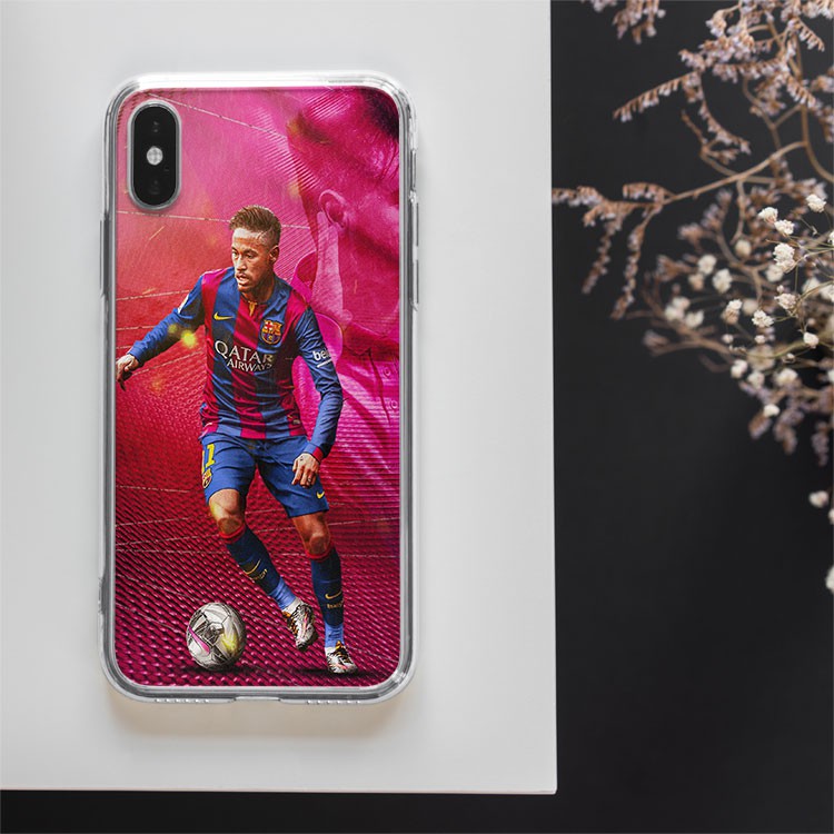 Ốp IP cậu thủ neymar ốp bóng đá clb barca hình neymar đi bóng dành cho Iphone 5 đến 12 Promax FOO20210293