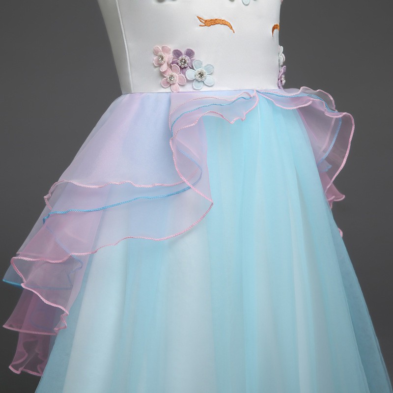 Đầm xòe công chúa không tay xinh xắn và sang trọng cho bé gái áo sơ mi bé gái áo phông cho bé quần áo trẻ em váy đuôi cá