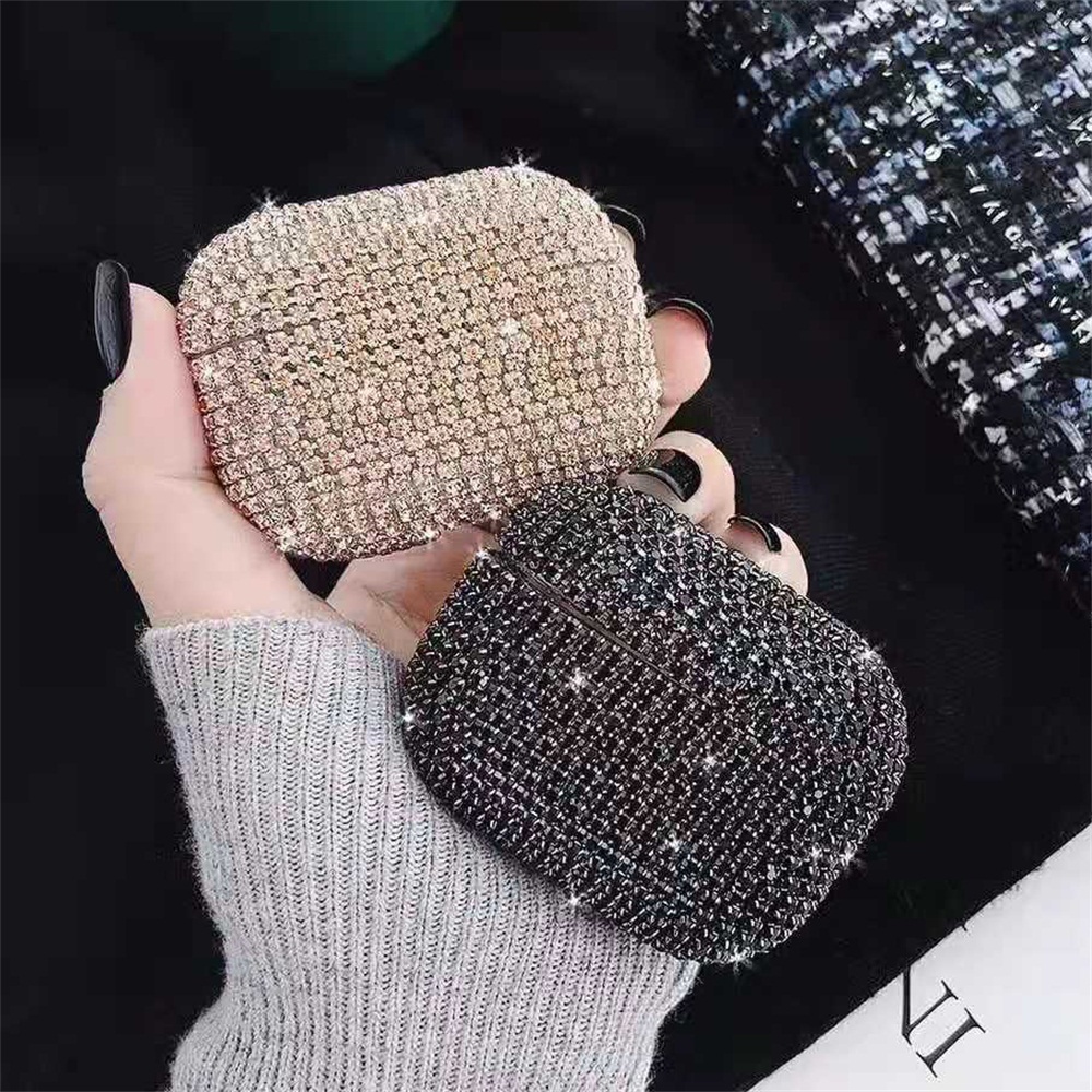 Vỏ Bọc Hộp Sạc Tai Nghe Cứng Đính Kim Cương Sáng Bóng Nhiều Màu Lấp Lánh Cho Nữ | BigBuy360 - bigbuy360.vn