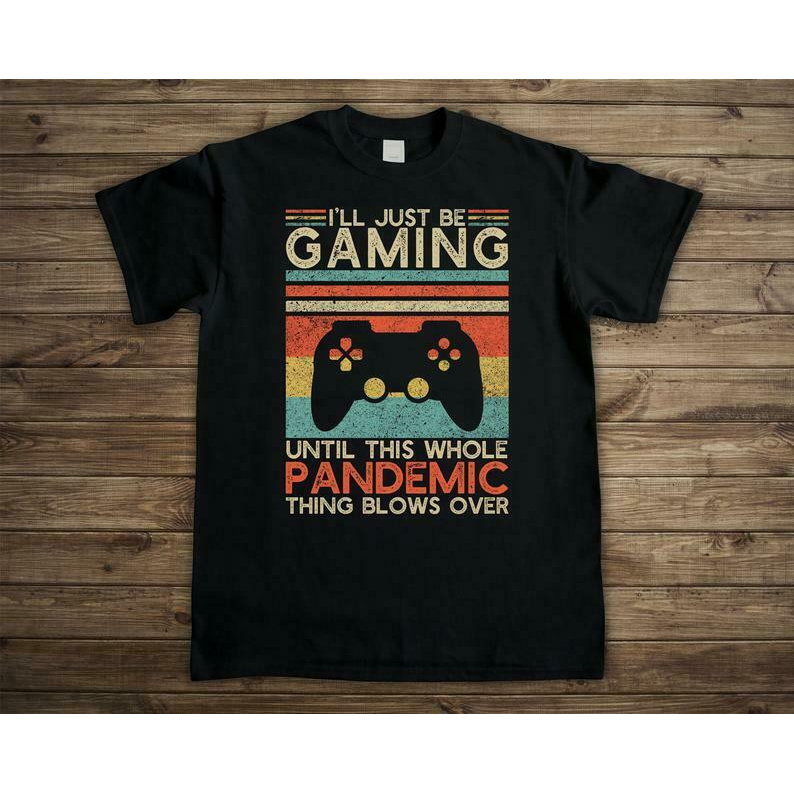Funny Pandemic Gaming T-shirt, Vintage Video Game Player Shirt Teens, Gamer