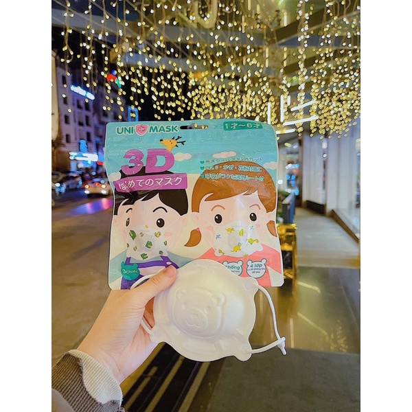 Khẩu trang gấu 3D Unimask