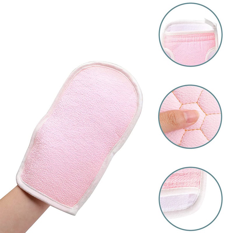 Set 3 Găng Tay Tắm Và Tẩy Tế Bào Chết Cho Lưng