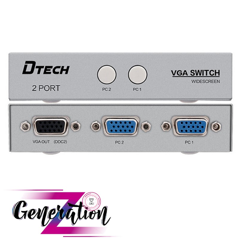 Bộ chia vga 2 máy tính ra 1 màn hình DTECH (DT-7032)