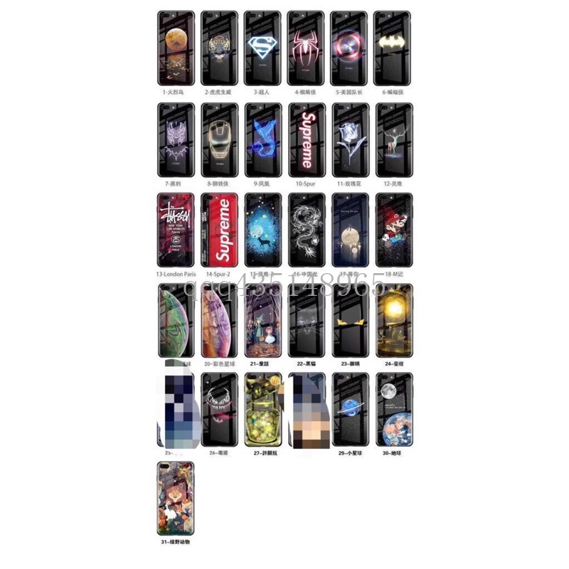 Ốp điện thoại mặt kính phối hình Marvel Avengers dạ quang cho Iphone 11 Pro Xs Max Xr 8 7 6 6s Plus | BigBuy360 - bigbuy360.vn
