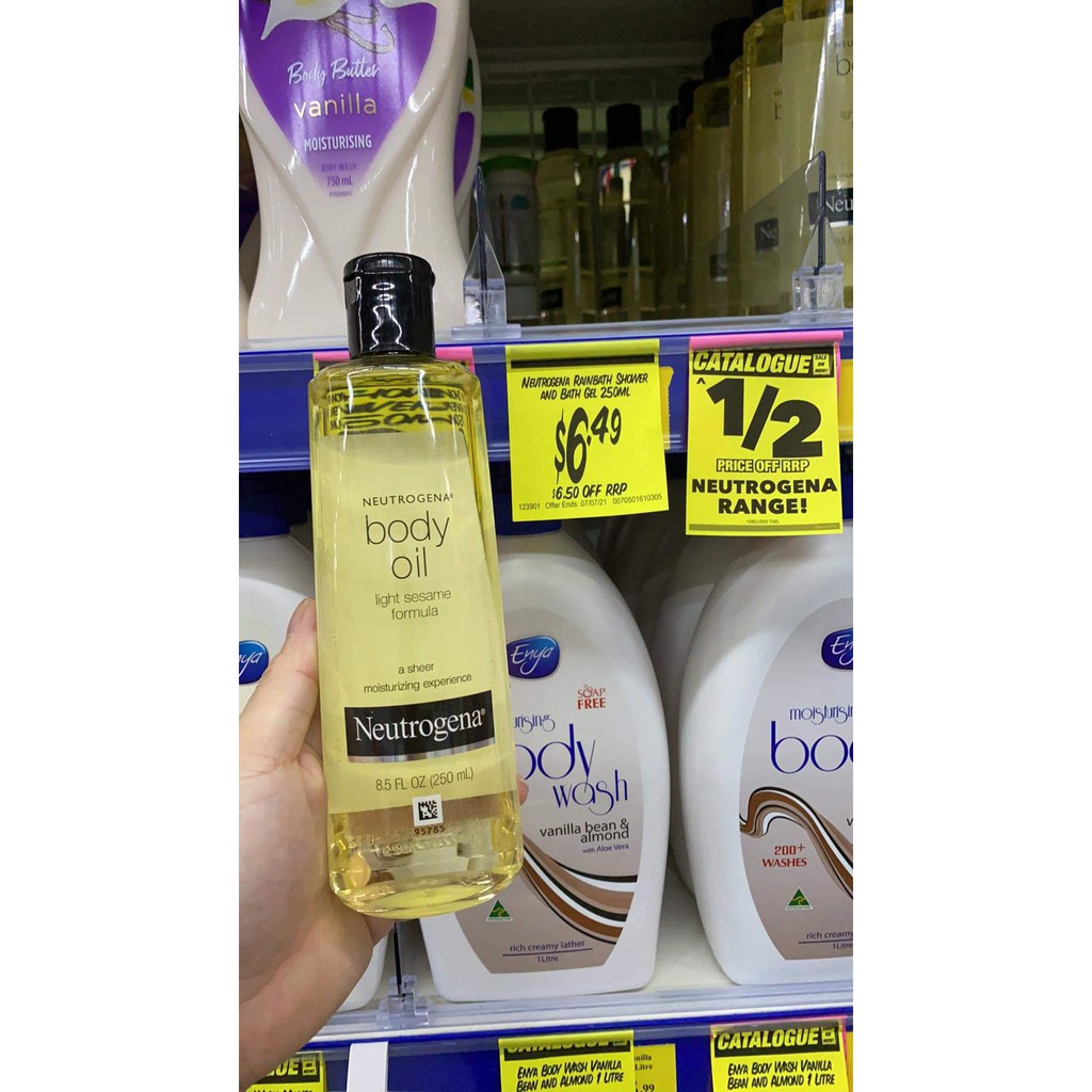 Tinh Dầu Neutrogena Body Oil Light Sesame Formula (250ml) | BigBuy360 - bigbuy360.vn