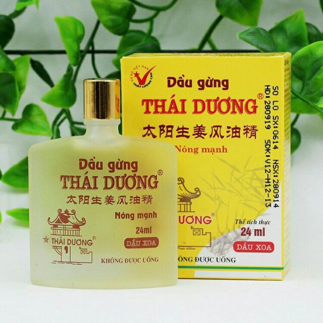 (CHÍNH HÃNG) DẦU GỪNG THÁI DƯƠNG XOA BÓP NÓNG lọ 6ml, 24ml