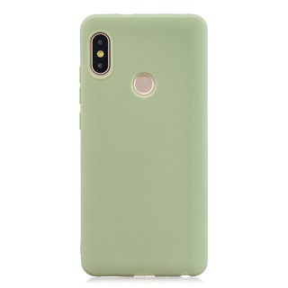 Ốp điện thoại bằng TPU mềm mặt nhám màu trơn cho XIAOMI REDMI S2 NOTE 5 6 7 PRO