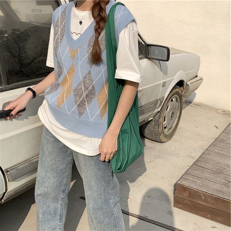 Áo Len Gile Nữ Dệt Kim Chất Đẹp Dày Dặn Dáng Rộng Phong Cách Hàn Quốc mẫu thời trang mới nhất 2021_K5M2 | BigBuy360 - bigbuy360.vn