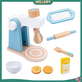 [HELLERY] Wooden Pretend Play Kitchen Education Early Learning Toys for Kids Age 3 and Up