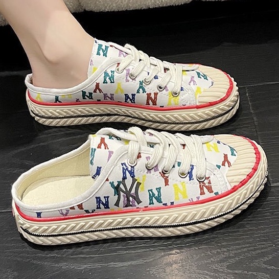 Giày lười Sục nữ MLB ny các màu Hot Trend thể thao sneaker, hàng Full box Full bill