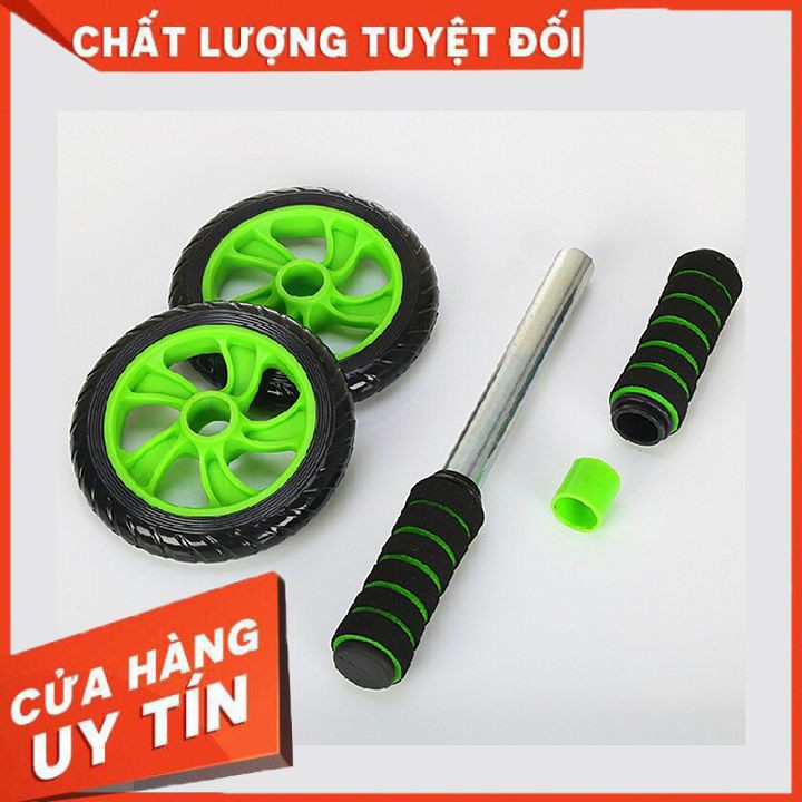 Dụng cụ tập gym thể dục thể thao 👉𝐆𝐈𝐀̉𝐌 𝐍𝐆𝐀𝐘 5𝐤👈 Con lăn tập bụng 2 bánh, tập cơ bụng, Cơ lưng. con lăn tập gym tại nhà💪