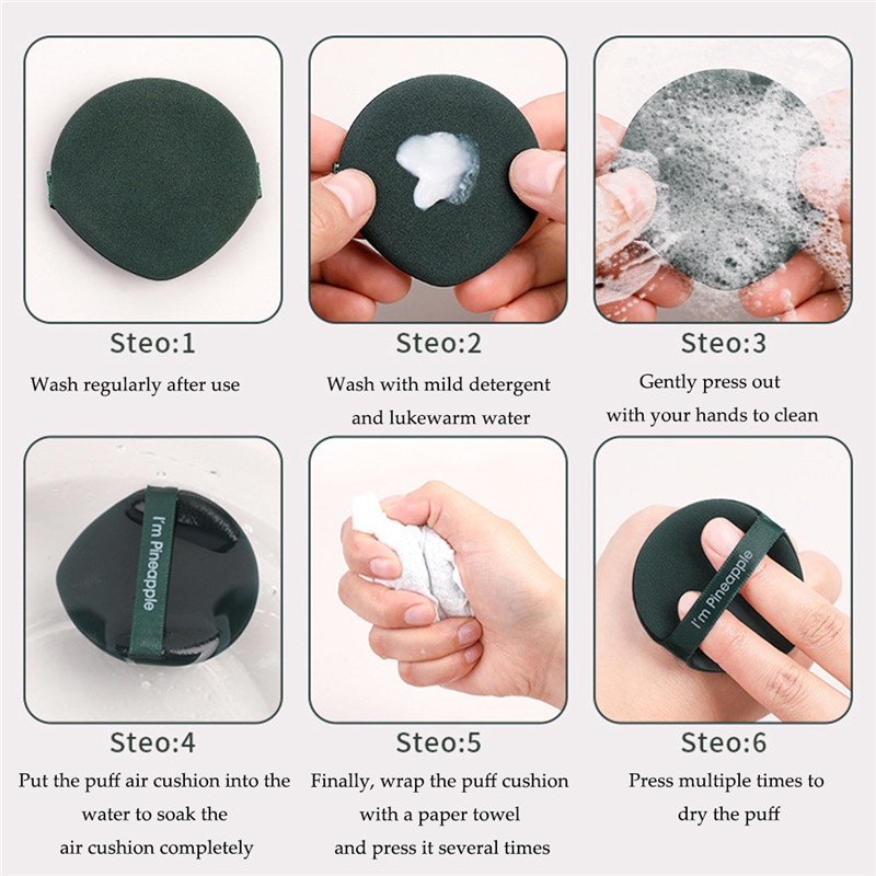Mút Trang Điểm Siêu Mềm Hình Tròn Dùng Để Đánh Phấn Nền / Kem Bb Dạng Lỏng Tiện Dụng Hợp Vệ Sinh