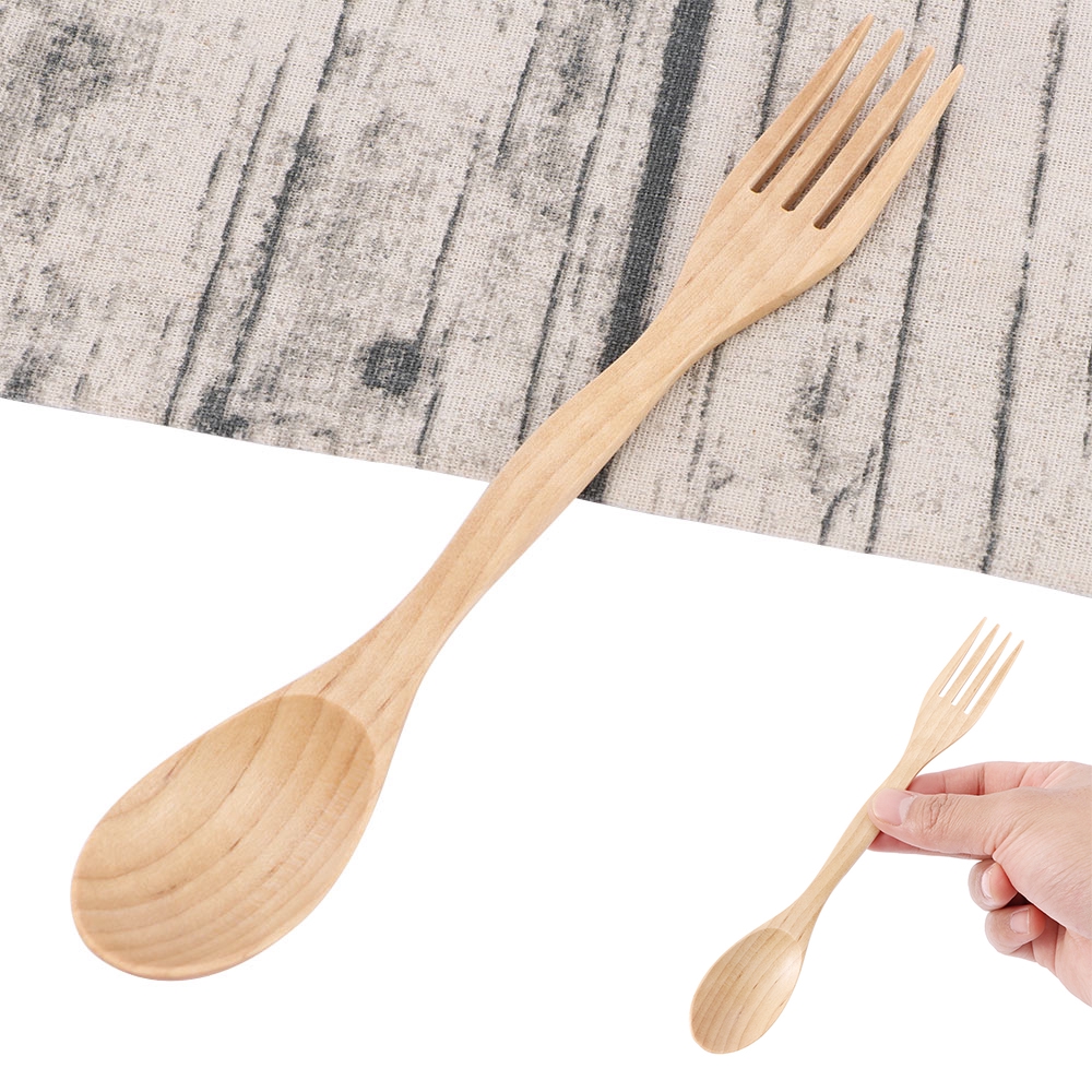 Muỗng Gỗ Đa Năng 2 Trong 1