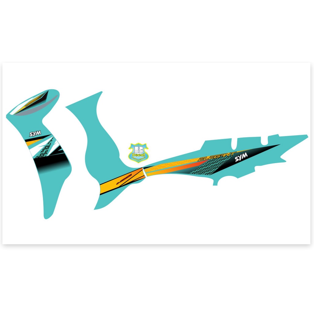 ( Quí khách vui lòng mang ra tiệm cho thợ dán ) Tem elegant 50 2016 hoa văn xanh ngọc lục bảo