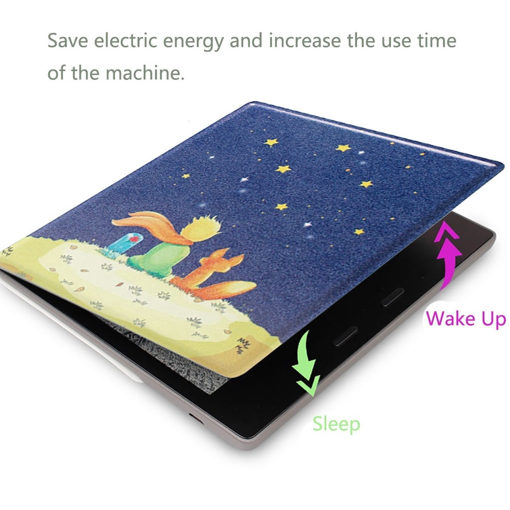 Bao da máy tính bảng PU chất lượng cao hỗ trợ chức năng tắt mở cho Amazon Kindle Oasis 2017