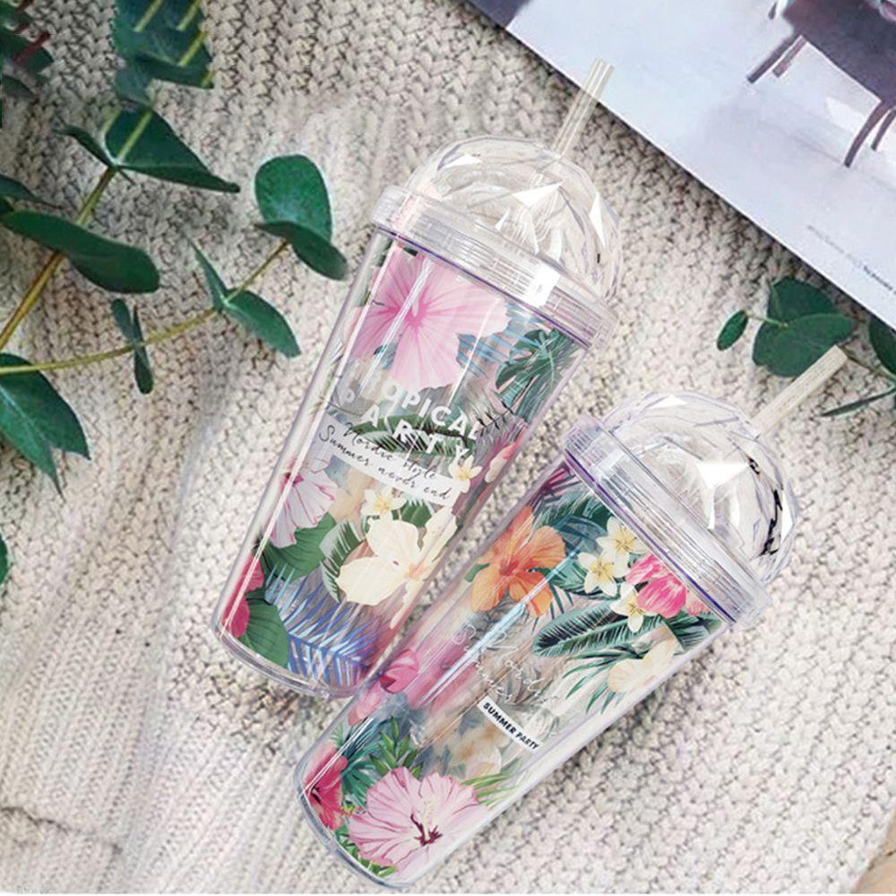 PISTA Bình Uống Nước Hai Lớp 420ml Có Thể Tái Sử Dụng