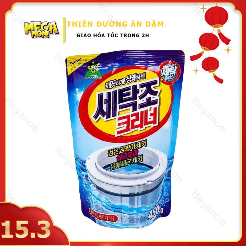 Bột tẩy lồng máy giặt Sandokkaebi Hàn quốc 450gr