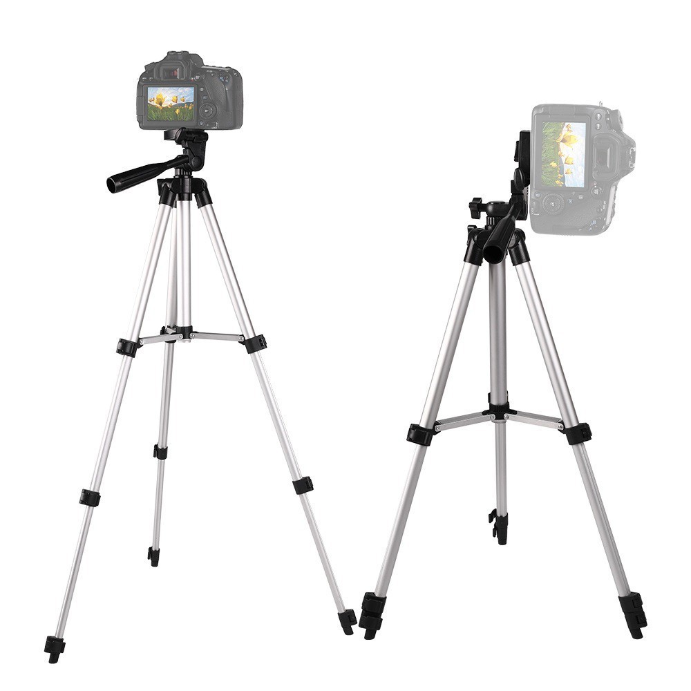 Gậy 3 Chân Tripod 3110 - TF-3120 Chụp Ảnh Selfie Tự Sướng Khung Nhôm Chắc Chắn ( Remote Shutter + Đèn Trợ Sáng)