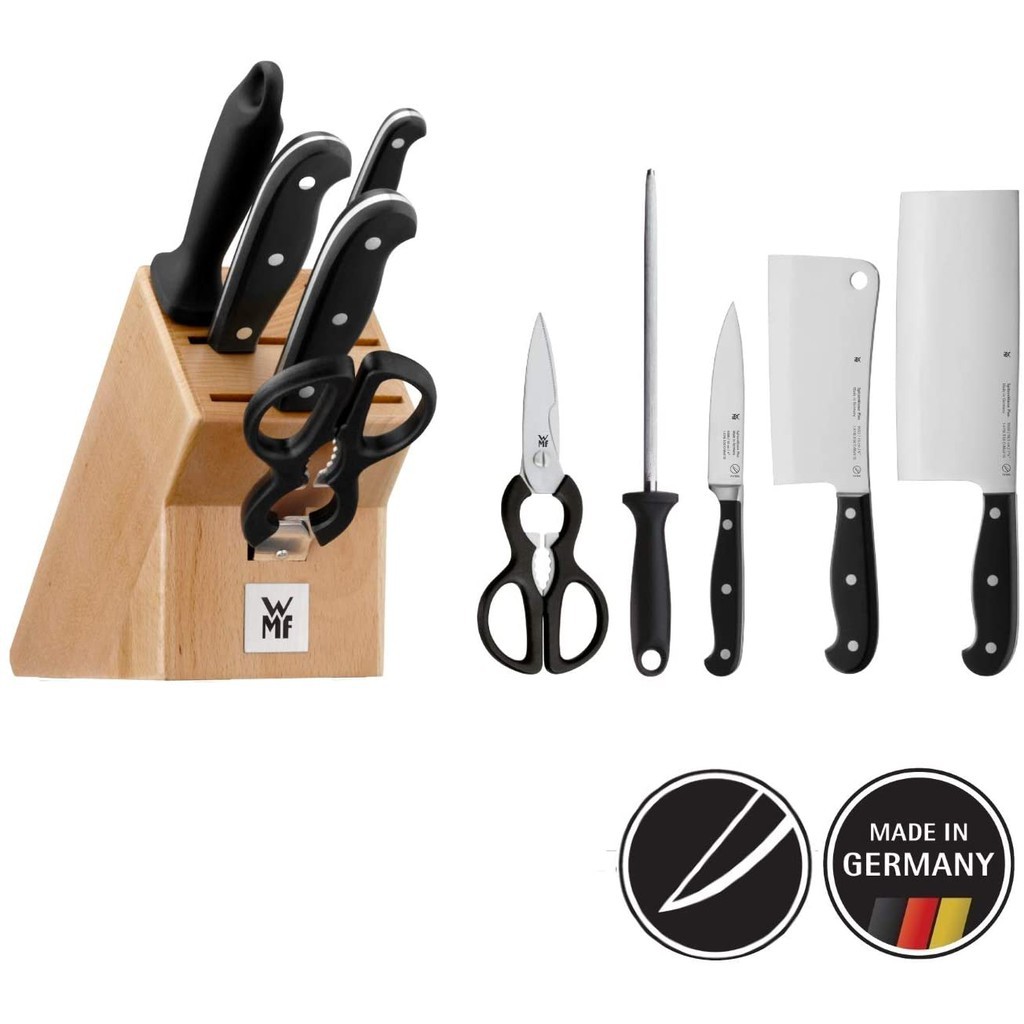 Set dao WMF Asia-Messerblock SPITZENKLASSE PLUS 6tlg  [Nhập Khẩu Đức]