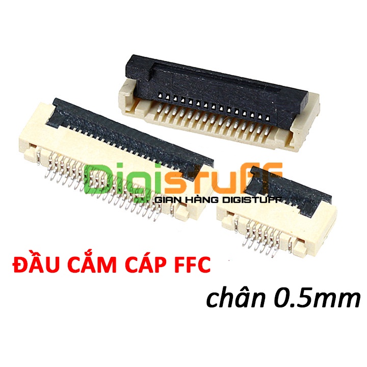 Đầu cắm ZIF khoảng cách chân 0.5mm dùng thay chân cắm cáp FFC touchpad hoặc bo nút nguồn cho laptop | WebRaoVat - webraovat.net.vn