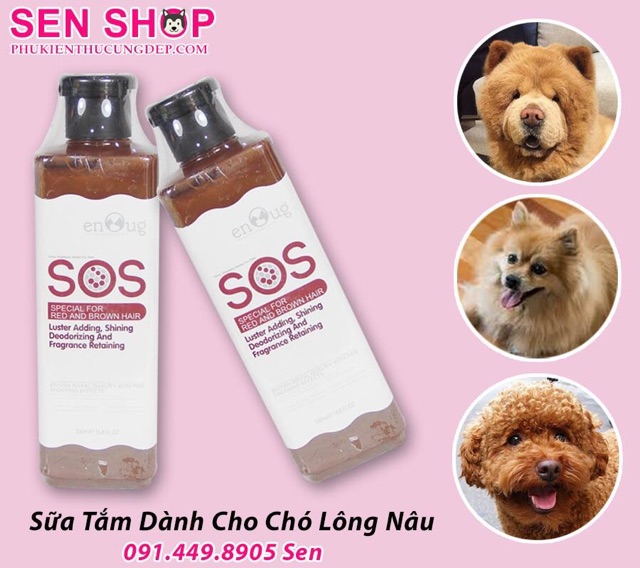 [Mã PET50K giảm Giảm 10% - Tối đa 50K đơn từ 250K] SỮA TẮM CHO CHÓ - SỮA TẮM SOS CHO CHÓ MÈO