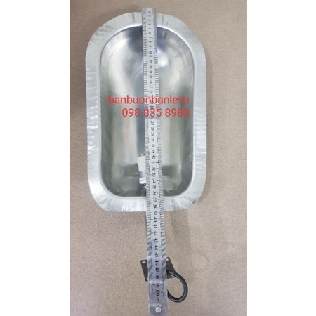 Chao đèn đường ngõ xóm inox sâu lòng  loại nhỏ kèm đui  E27 chống cháy