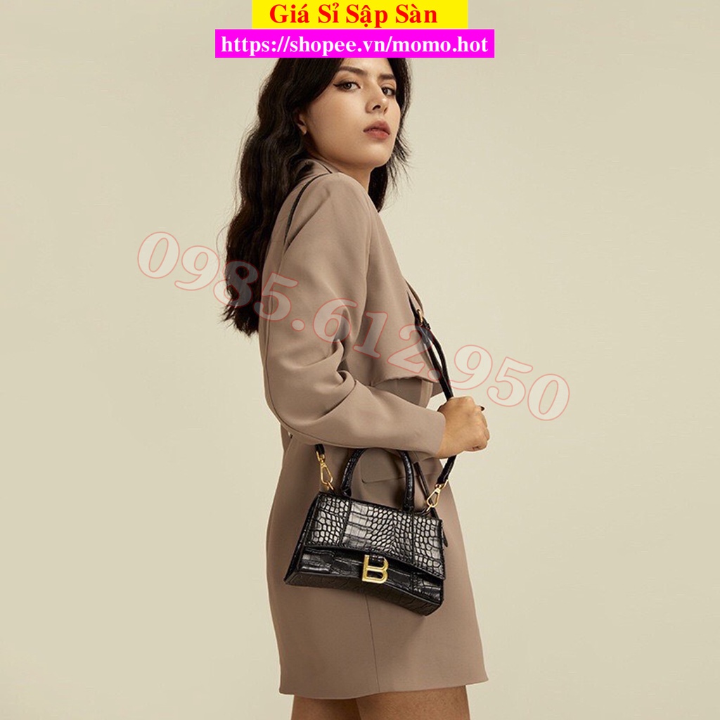 [Mã 44FASHIONSALE1 giảm 10k đơn từ 50k] Túi Xách Chữ B Vân Rắn Siêu Đẹp ( mã KB120)