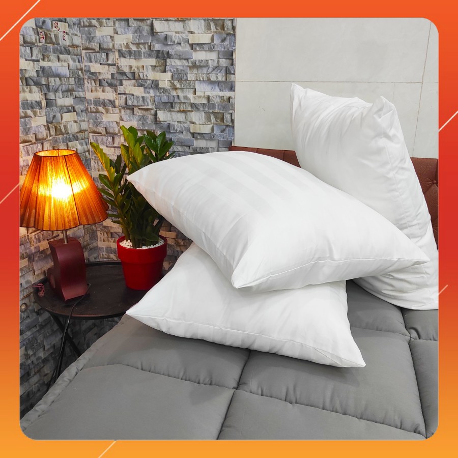 Ruột Gối Nằm Lông Vũ Nhân Tạo Cao Cấp Deluxe Pillow  Êm Ái, Kháng Khuẩn Chuẩn Khách Sạn - FULL SIZE