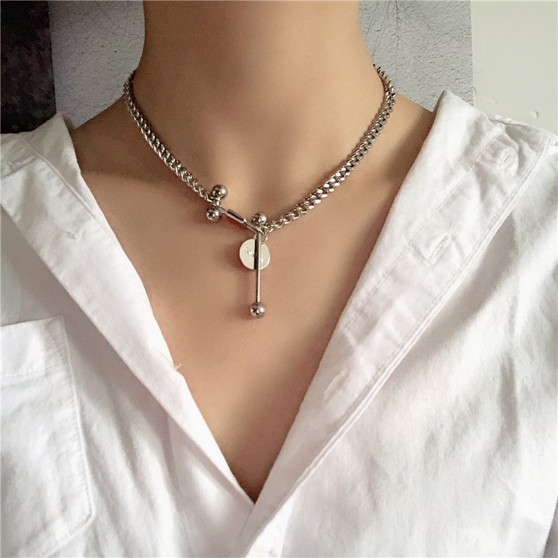 Dây Chuyền Có Khóa Thời Trang Đường Phố Âu Mỹ Dễ Phối Đồ