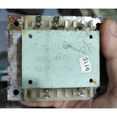 Biến áp tháo máy ra 12V/24VAC ĐỨC chính hãng WELLER