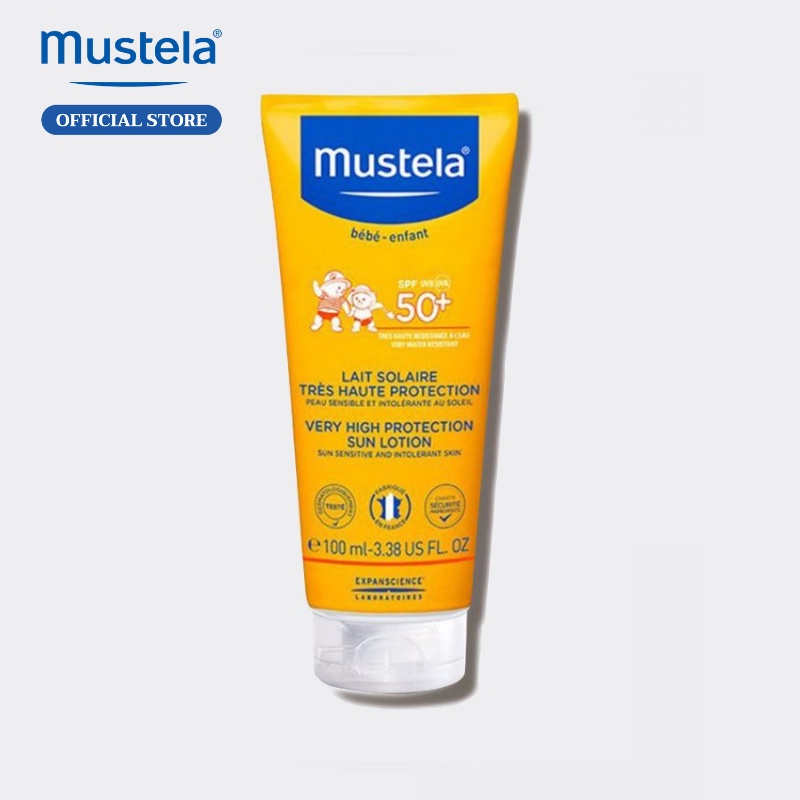 Kem Chống Nắng Cho Trẻ Sơ Sinh & Em Bé Very High Protection Sun Lotion Mustela 100ml