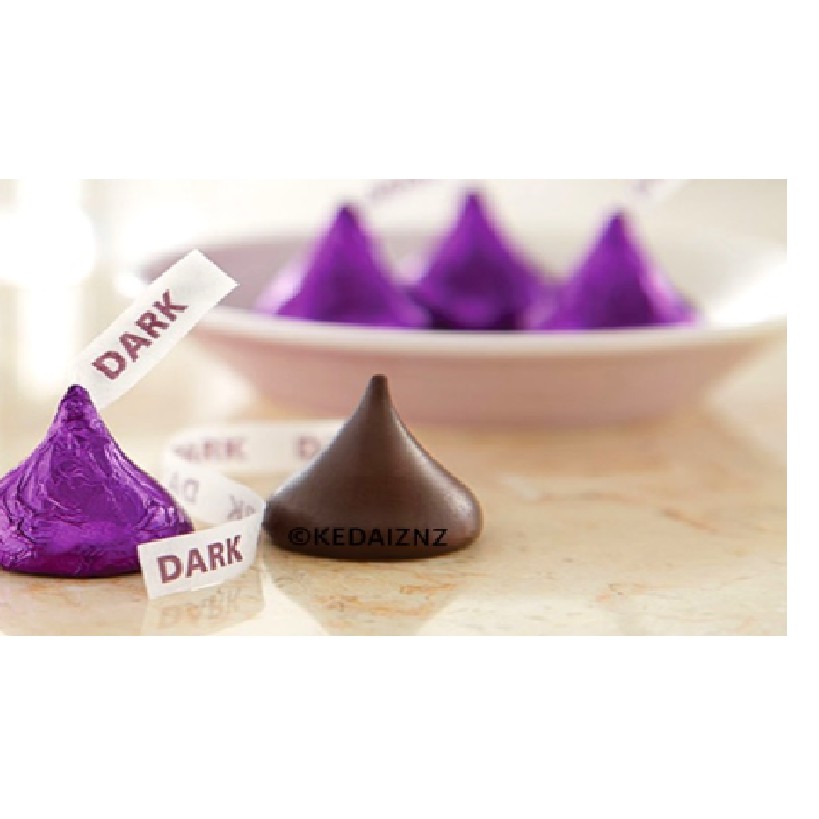 Chocolate HERSHEYS Kisses Special Dark Mildly Sweet Chocolate 1 Piece Coklat