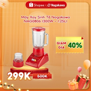 Máy xay sinh tố Nagakawa NAG0806 (đỏ) - Hàng chính hãng