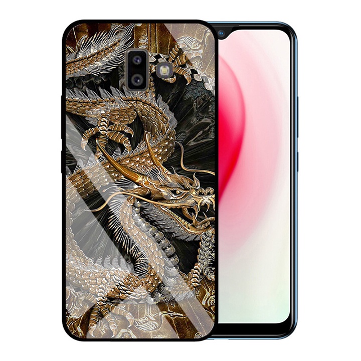 &quot;Ốp lưng Samsung j6+ &quot; Mặt kính 3D sang trọng_Không Nhòe, Không Phai Hình ( Tim shop )