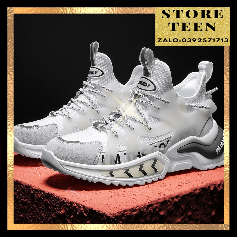 Giày thể thao nam sneaker đế cao hot trend 2022