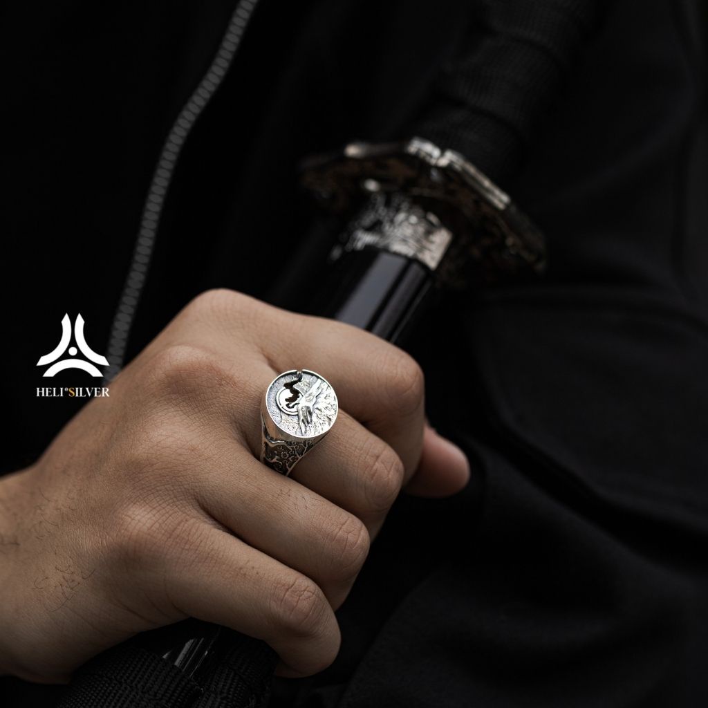 Nhẫn bạc nam, nữ HeliSilver FUSHI RING Helios Original S925