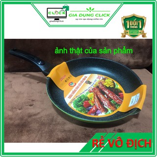 Chảo vân đá CH 26cm chống dính siêu bền, cầm nặng chắc tay - HÀNG VIỆT NAM CHẤT LƯỢNG CAO