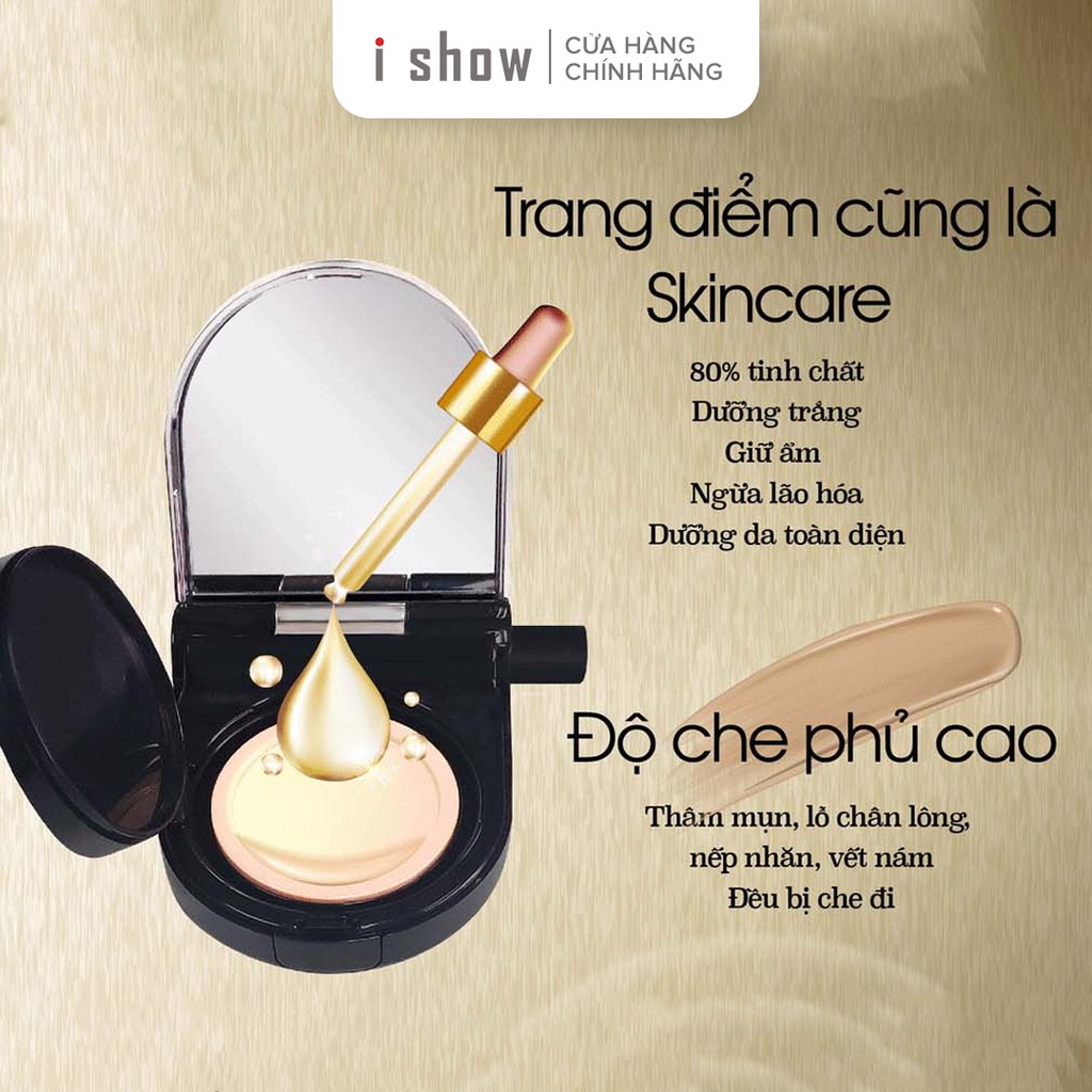 Combo ISHOW Phấn Nước Cushion Kiềm Dầu Chống Nắng Cao Cấp SPF 50+/PA +++ ( Kèm 2 son môi ) - TẶNG KHẨU TRANG 3 LỚP | BigBuy360 - bigbuy360.vn