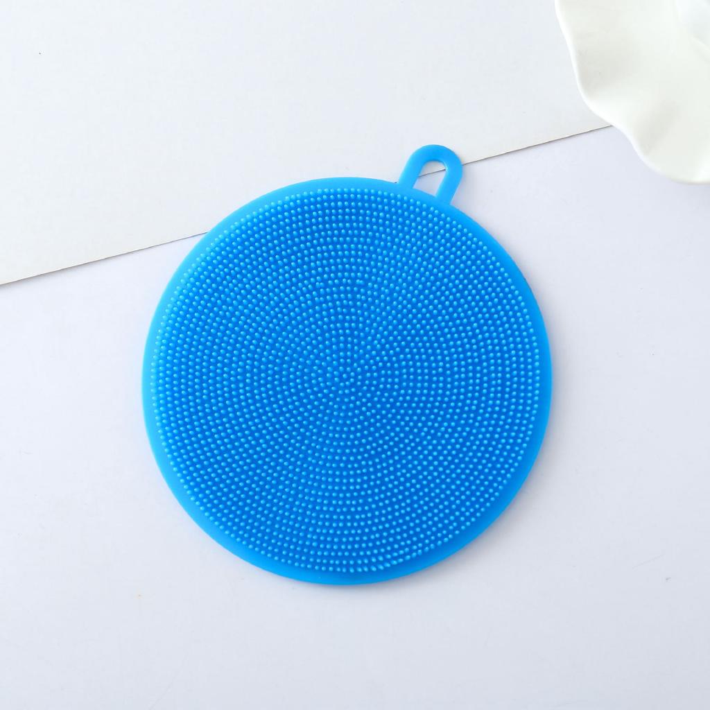 Miếng Rửa Chén Hình Tròn Bằng Silicon