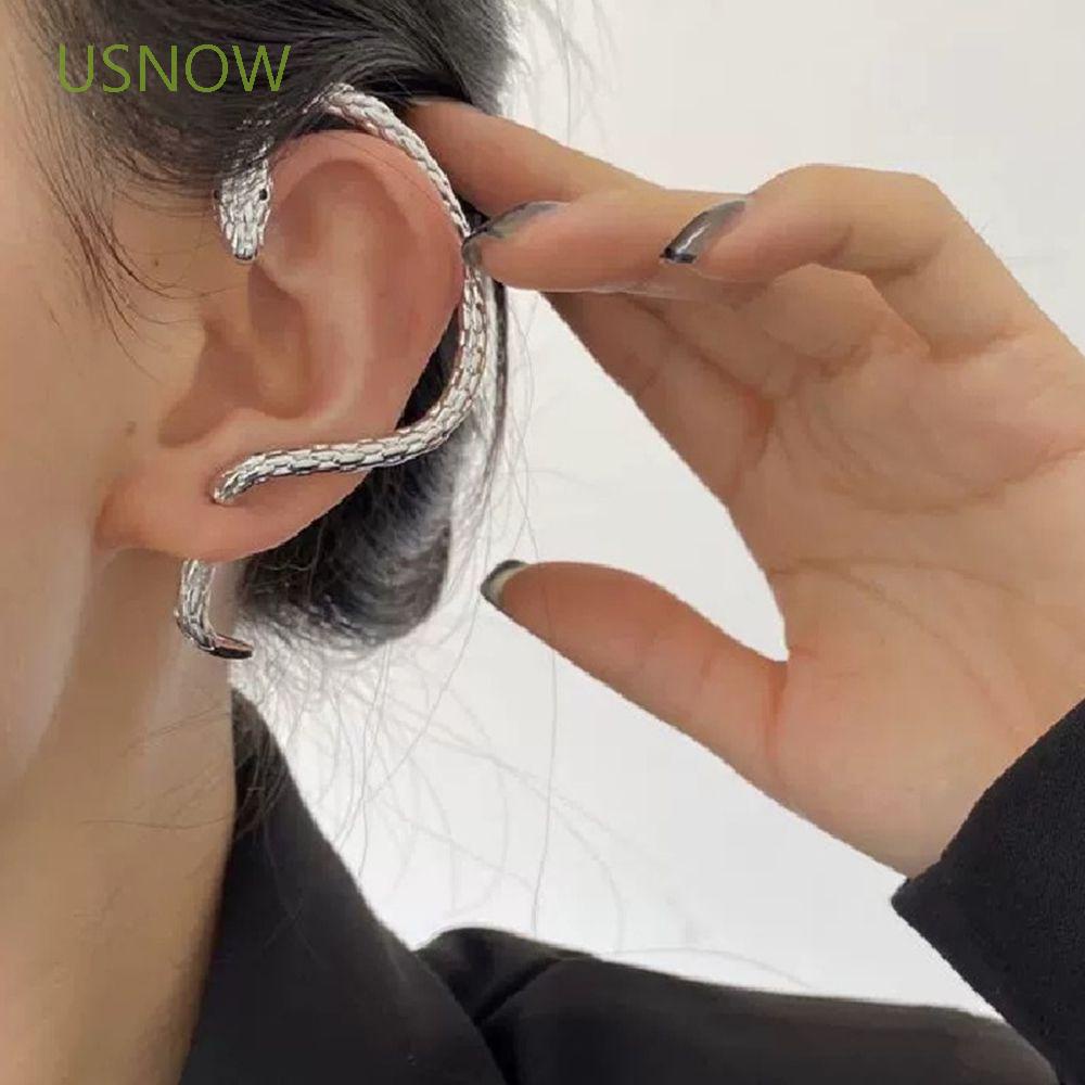 Khuyên kẹp vành tai bằng hợp kim hình rắn phong cách Hàn Quốc cá tính thời trang cho nữ