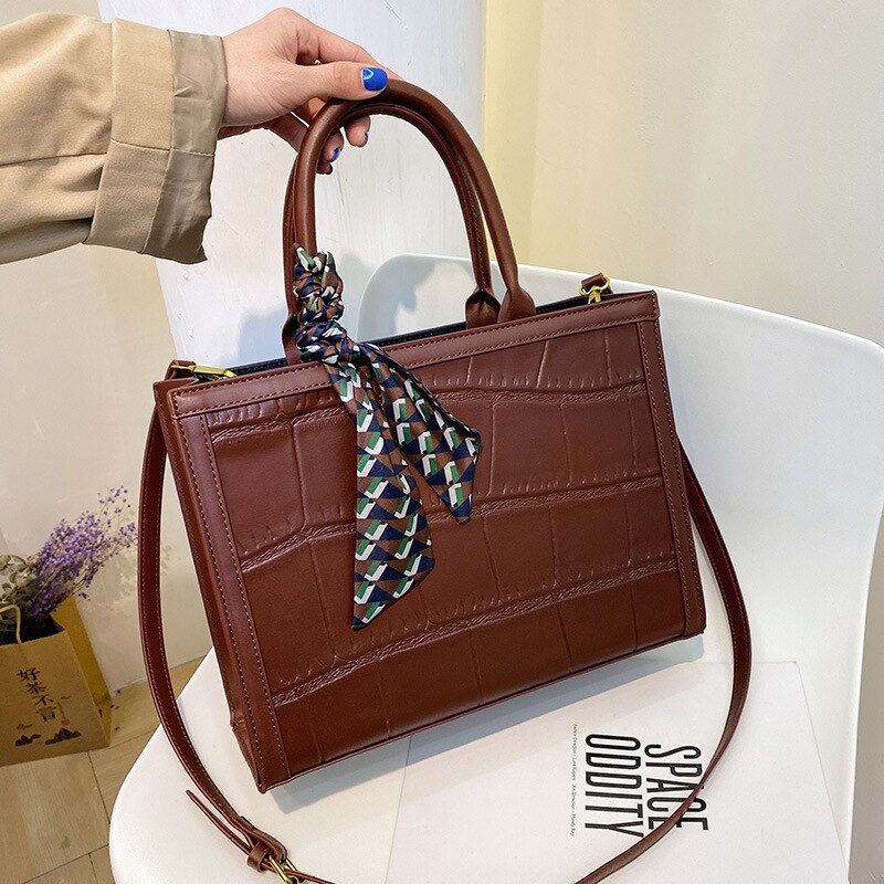 Túi Xách JASMIN NOIR Họa Tiết Da Cá Sấu sang trọng cho nữ