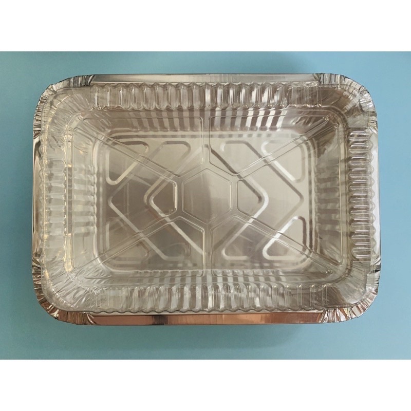 Combo 10 khay bạc nhôm kèm nắp đậy size 18cm