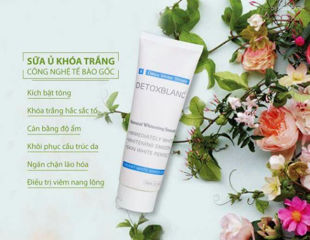 Ủ KHOÁ TRẮNG CÔNG NGHỆ TẾ BÀO GỐC DETOX BLANC Độc Quyền Của Pháp